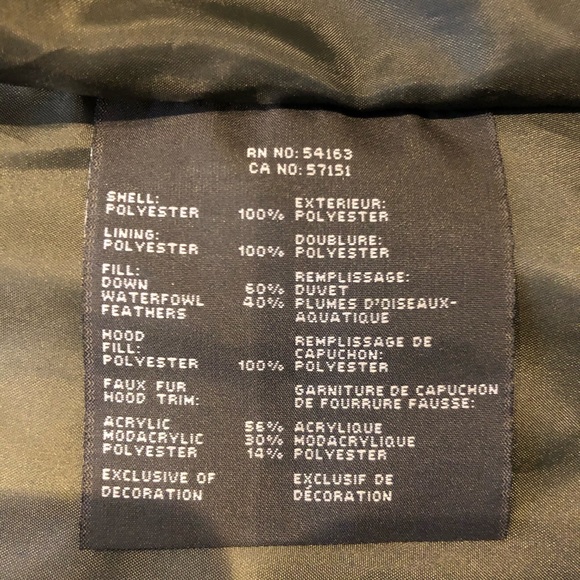 Army green mid-length winter coat - Picture 6 of 8